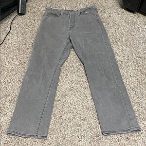 Levi's Wedgie straight leg high rise Charcoal stretch Jeans